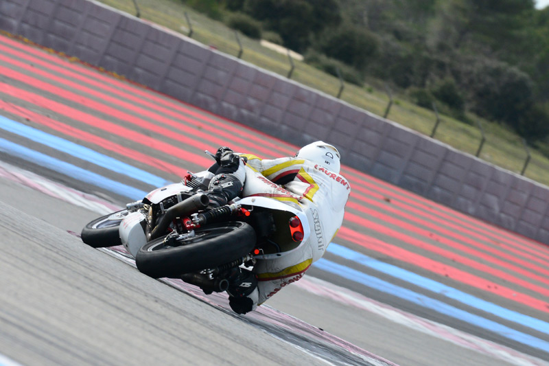 Laurent sur la Moto Bel' au castellet 2015