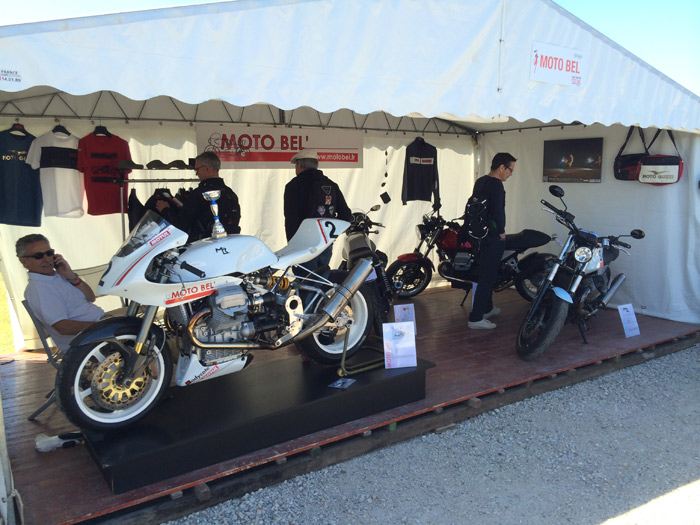 Stand Moto Bel' au café racer festival 2014 à Montlhéry
