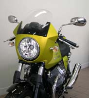 Tête de fourche aux couleurs de votre moto, avec bulle transparente. Montage possible sur toutes les V7