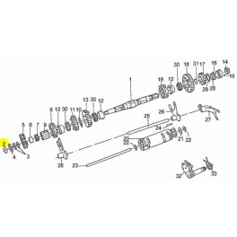 Ecrou Boite Arbre secondaire GU14217410