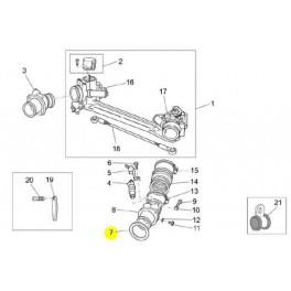 Joint Pipe Admission Breva 750 - Nevada ie - V7 - V7 II