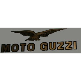 Autocollants réservoir Moto Guzzi + Aigle Or  La paire