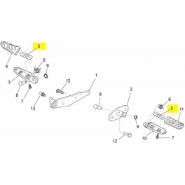 Plaque Fixation C/C repose pied Plaque Fixation C/C repose pied