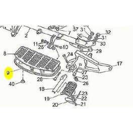 Platine Repose-pied 1100 California Platine Repose-pied 1100 California