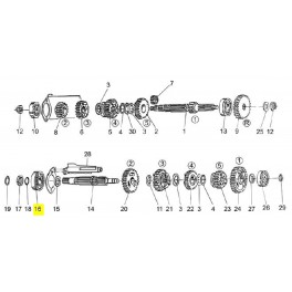 Roulement Boite Vitesses AP V50 - V65 - V75 Roulement Boite Vitesses AP V50 - V65 - V75