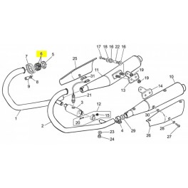Entretoise Echappement V75 - V7 Entretoise Echappement V75 - V7