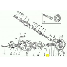 Rondelle Transmission arrière V35 - V50 - V65 - V75 - V7 - V7II