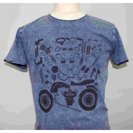 T-shirt Homme "Custom Puzzle" Bleu L