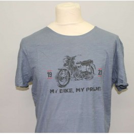 T-shirt Homme "My Bike My Pride" Bleu
