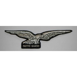 Badge Tissu Aigle Argent 15 x 4