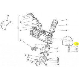 Cache Injecteur Gauche Chromé