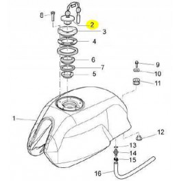 Bouchon réservoir essence Moto Guzzi Bouchon réservoir essence Moto Guzzi
