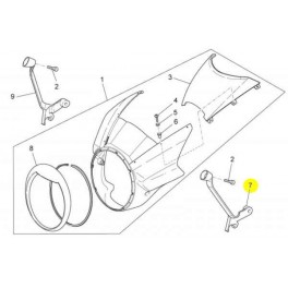 Support Gauche Tête de Fourche 1200 Sport