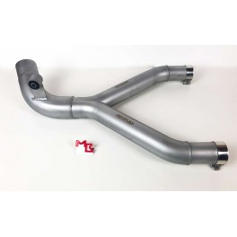 Interconnexion échappement inox poli V85TT jusqu'à 2020 EURO 4 Interconnexion échappement inox poli V85TT jusqu'à 2020 EURO 4