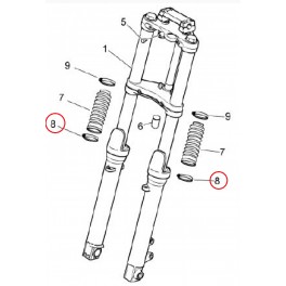 Colliers serrage soufflet fourche partie basse - La paire