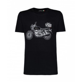 Tee-shirt Moto Guzzi V7 Anniversaire Gris 606655M