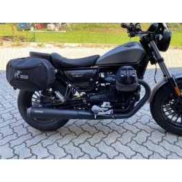 Silencieux Mistral V9 Bobber E4 inox conique peint en noir