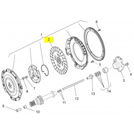 Disque d'embrayage 1200 8V - 1400