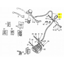 Durite frein flexible avant droite Durite frein flexible avant droite