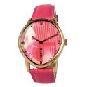 Montre Nepto Numéro 1 Pink Brush - Bracelet Cuir Rose Passion