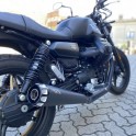Silencieux courts inox Mistral Embouts exclusifs Noirs  V7 850 à partir de 2021