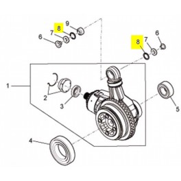 Circlips rotule barre réaction Circlips rotule barre réaction