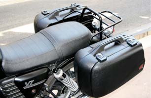 Valises rigides noires Hepco 30 l avec Porte-paquet noir